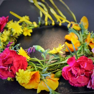 How to Make a Wildflower Wreath Hair Piece?